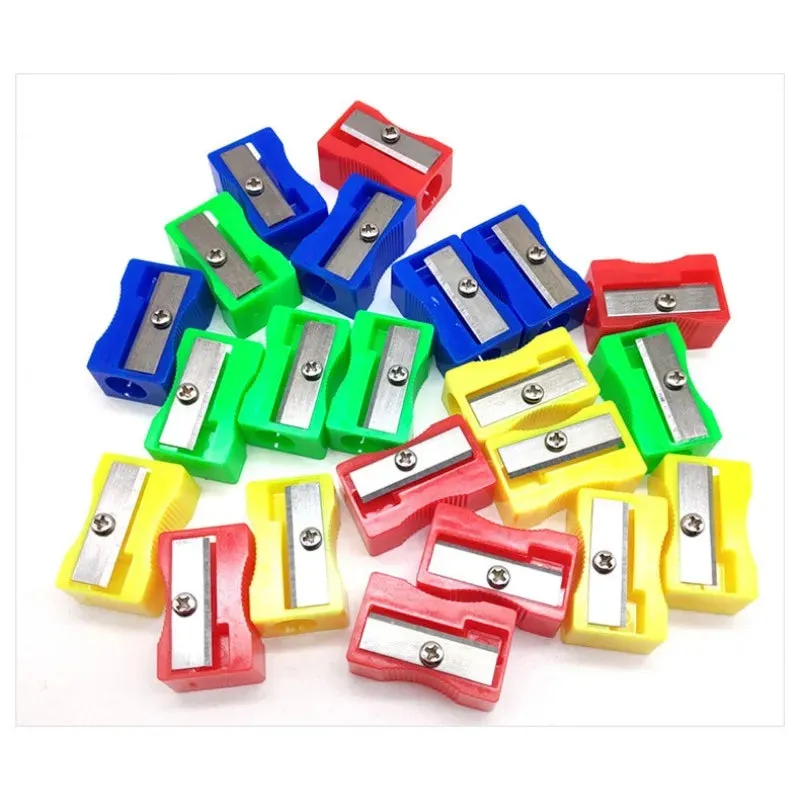 1/5/12 PCS/lot Mini Plastic Pencil Sharpener Candy Color Standard Pencil Cutting Machine School Office Supplies Stationery