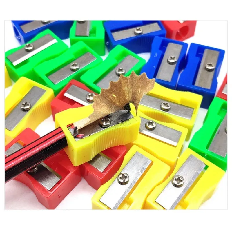 1/5/12 PCS/lot Mini Plastic Pencil Sharpener Candy Color Standard Pencil Cutting Machine School Office Supplies Stationery