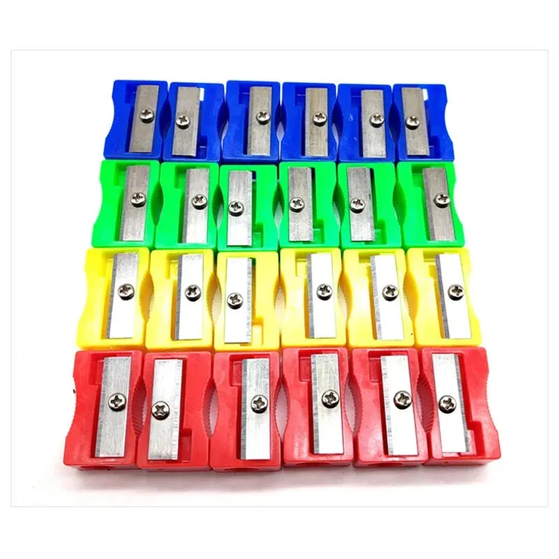 1/5/12 PCS/lot Mini Plastic Pencil Sharpener Candy Color Standard Pencil Cutting Machine School Office Supplies Stationery