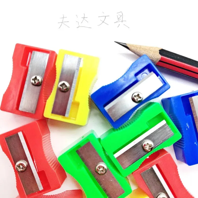 1/5/12 PCS/lot Mini Plastic Pencil Sharpener Candy Color Standard Pencil Cutting Machine School Office Supplies Stationery