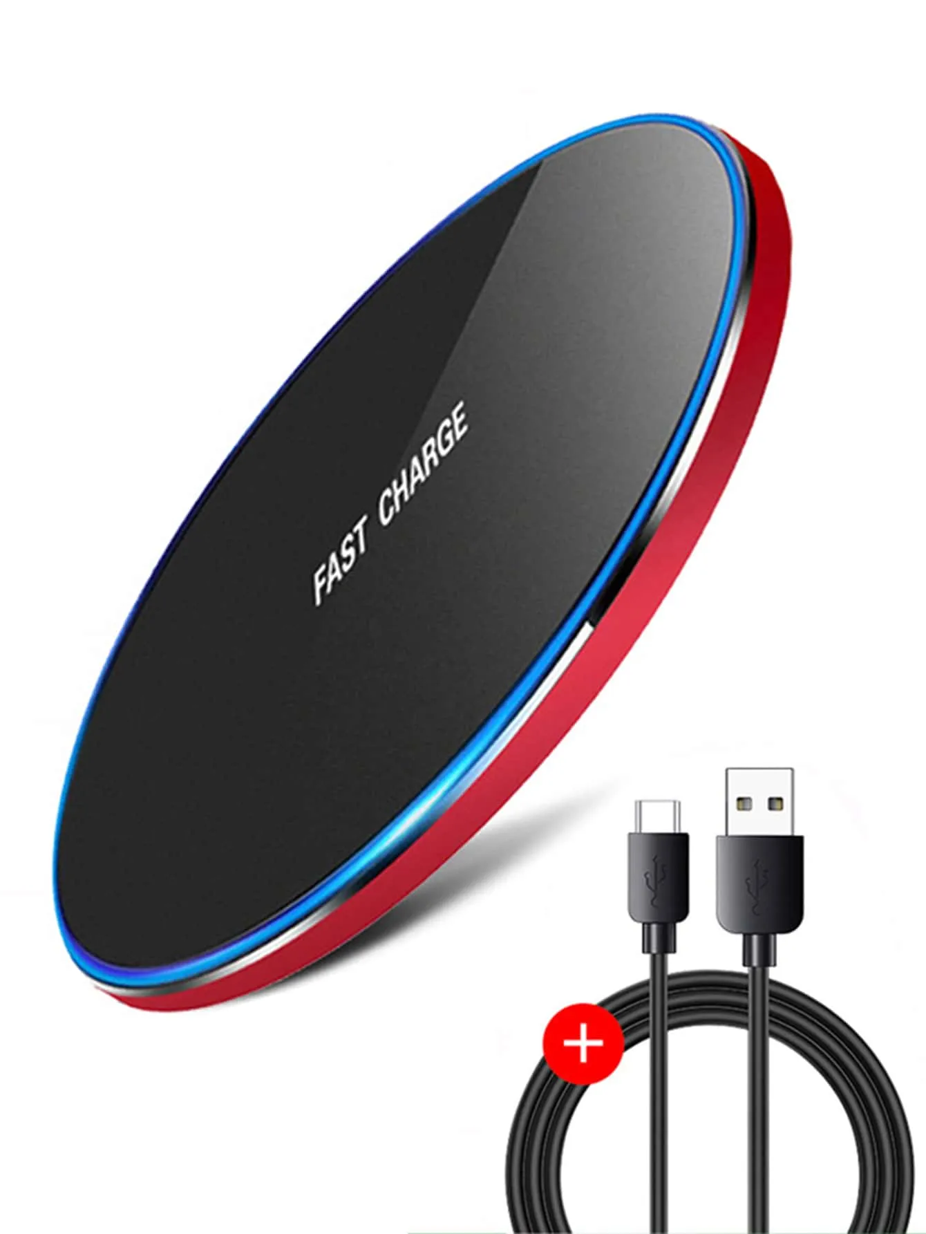 1pc 10W Wireless Charger With Data Cable