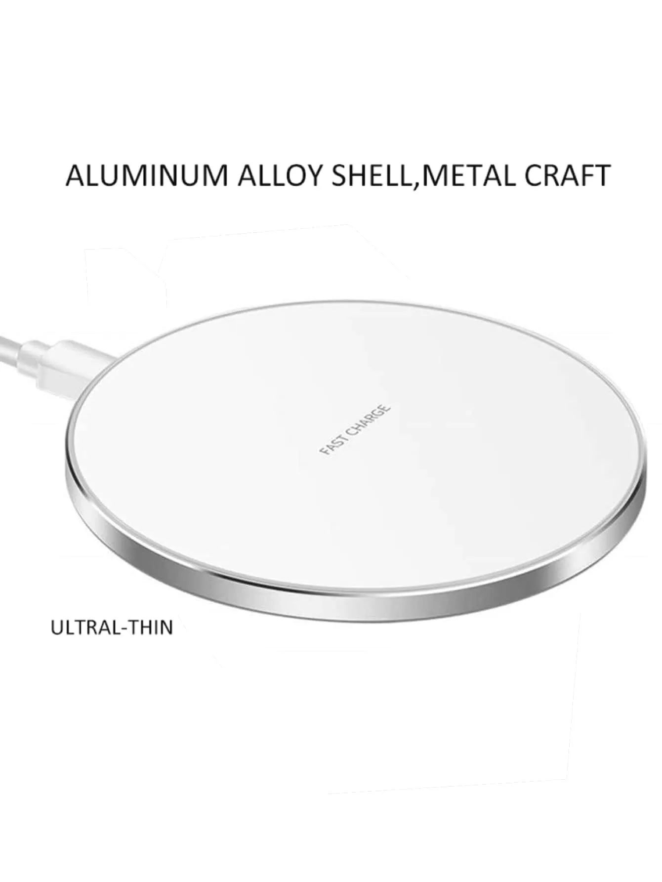 1pc 10W Wireless Charger With Data Cable