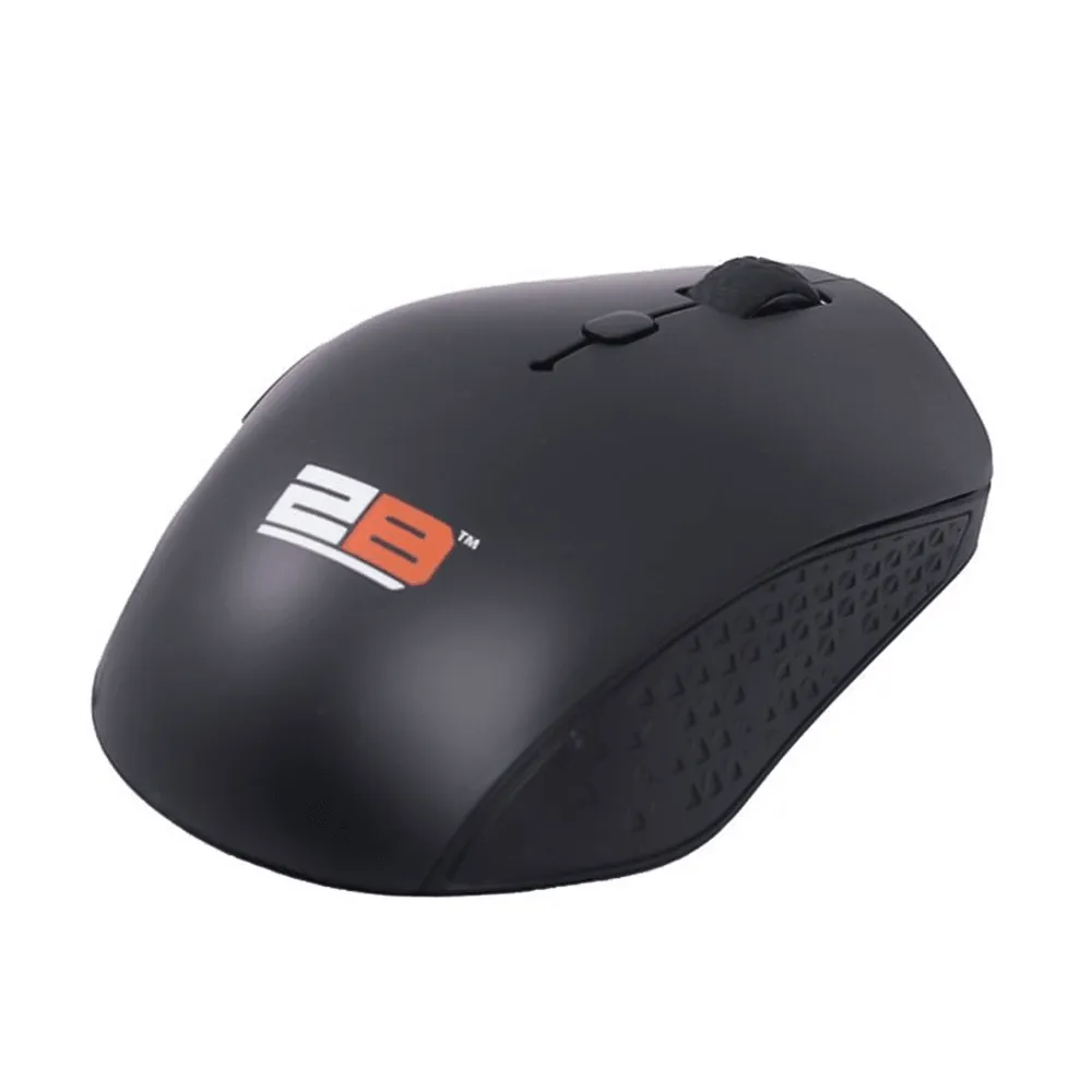 2B MO58B Bluetooth Wireless Mouse 1600Dpi - Black