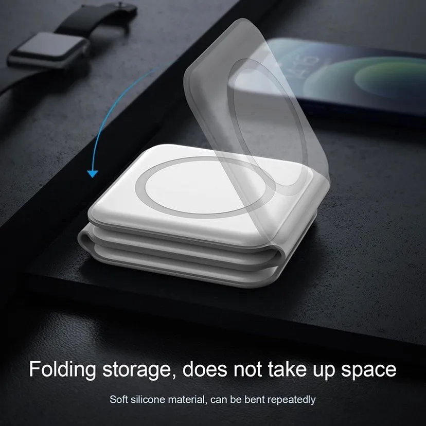 3 in 1 Magnetic Foldable MagSafe Compatible Wireless Charger rjmobile01