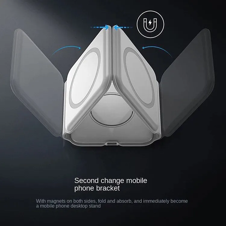 3 in 1 Magnetic Foldable MagSafe Compatible Wireless Charger rjmobile01