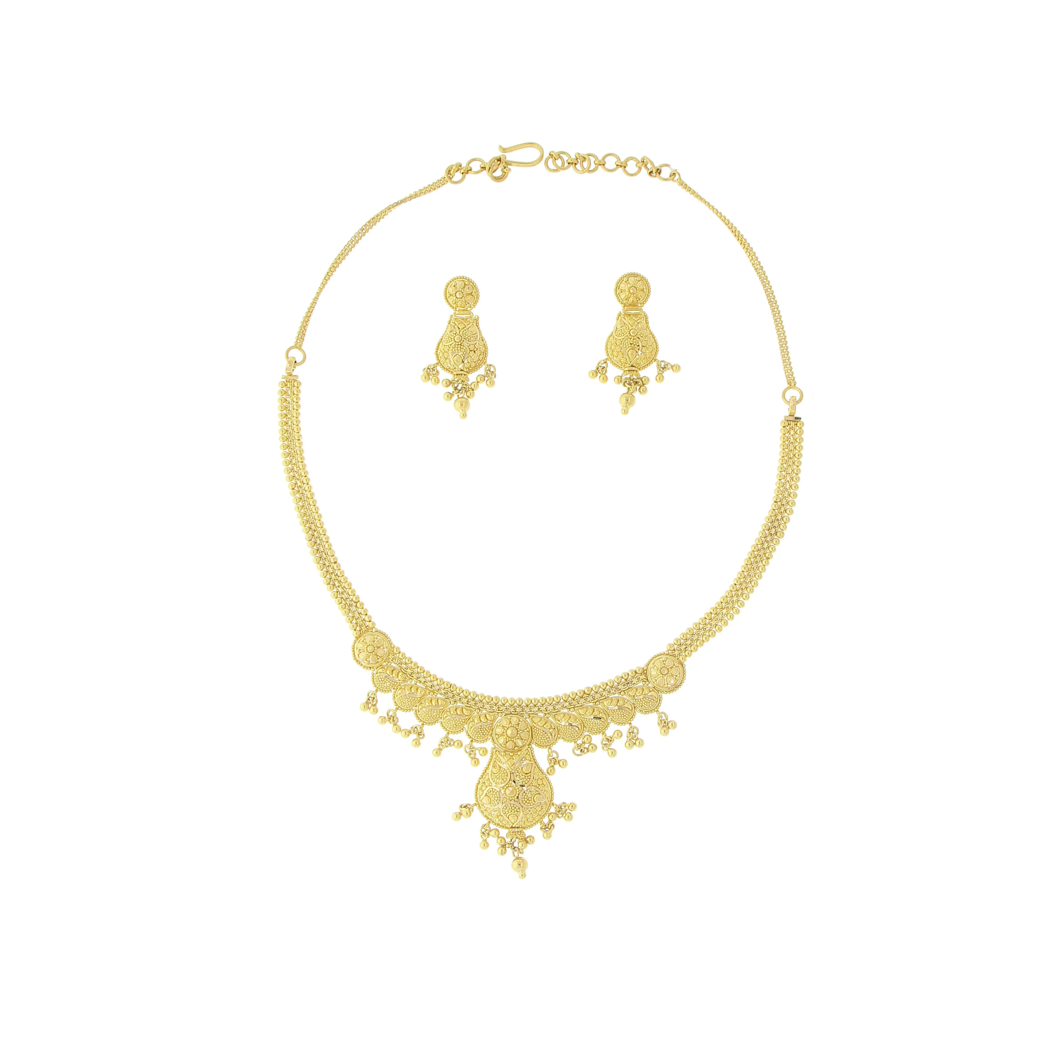 3-PIECE PLAIN GOLD NECKLACE SET