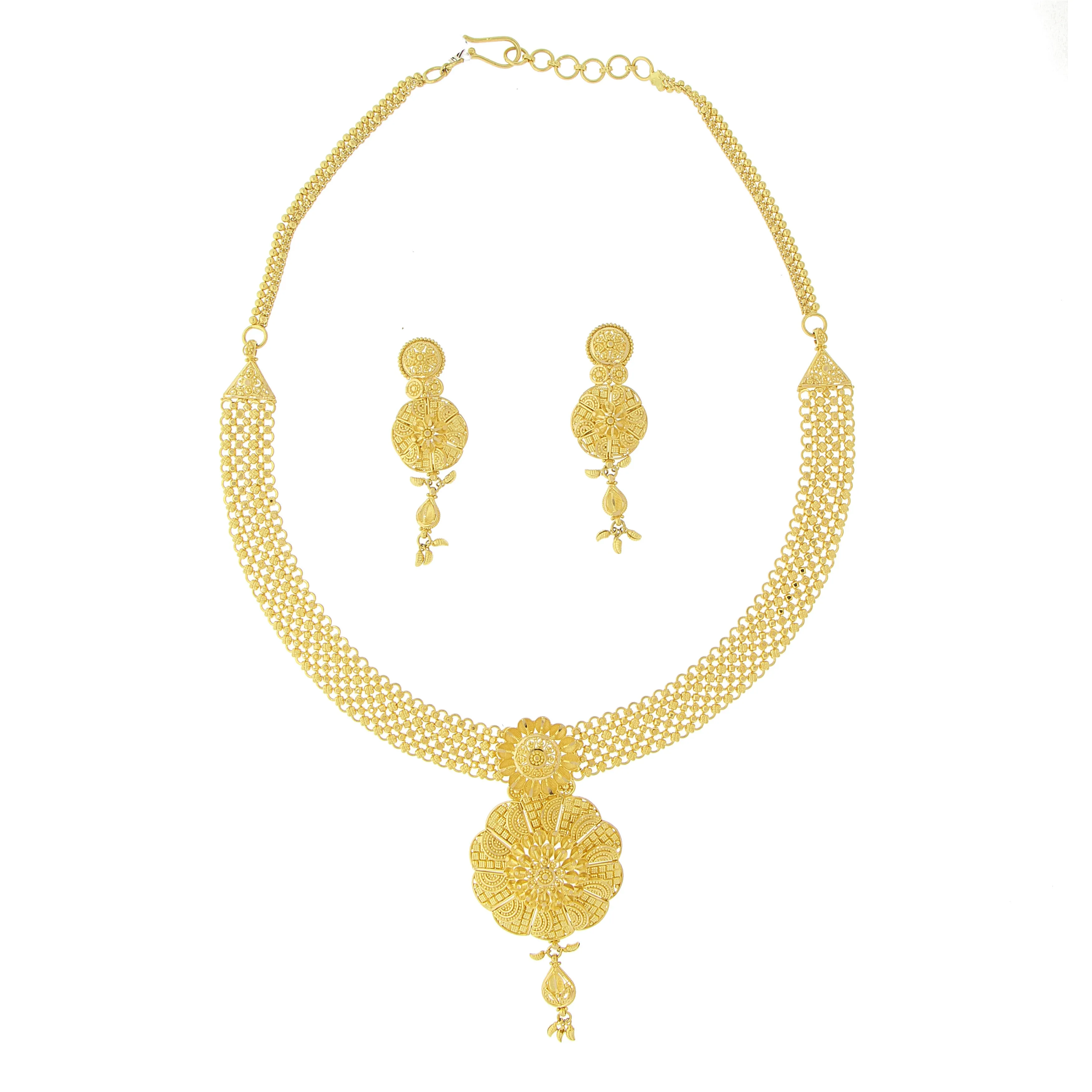 3-PIECE PLAIN GOLD NECKLACE SET