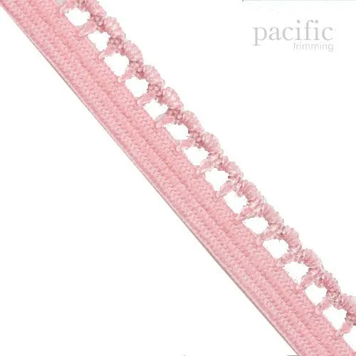 3/8 Inch Picot Edge Lingerie Elastic Multiple Colors