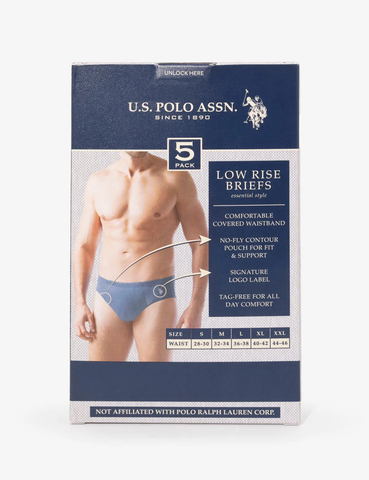 5 PACK LOWRISE BRIEFS