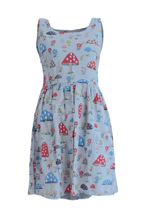 A-line Mushroom Print Dress