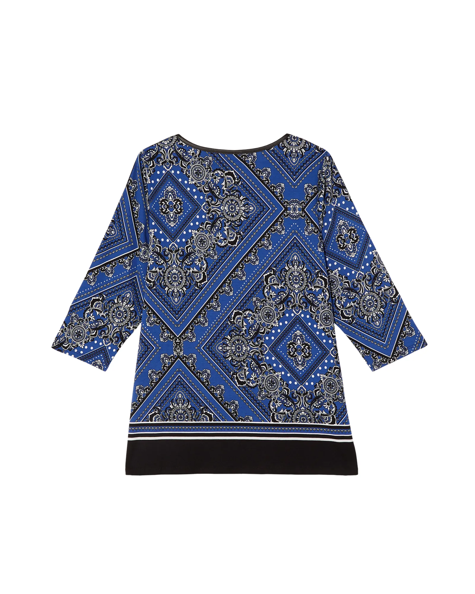 Abby Banded Tunic | Royal Blue / Black