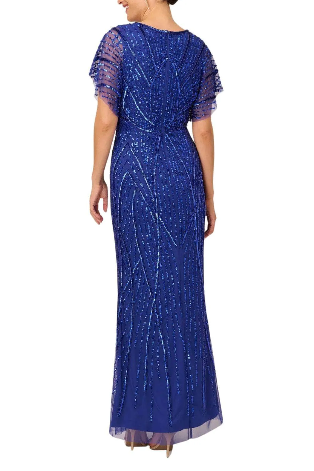 Adrianna Papell AP1E210884 P - Dolman Sleeve Jeweled Evening Dress