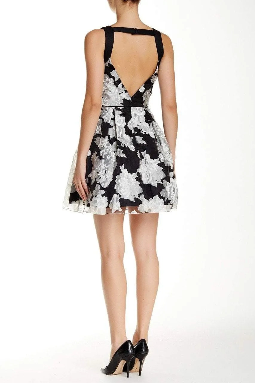 Aidan Mattox - Floral V-Neck Dress 151A99140