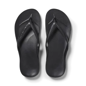 Arch Support Thongs - Classic - Black