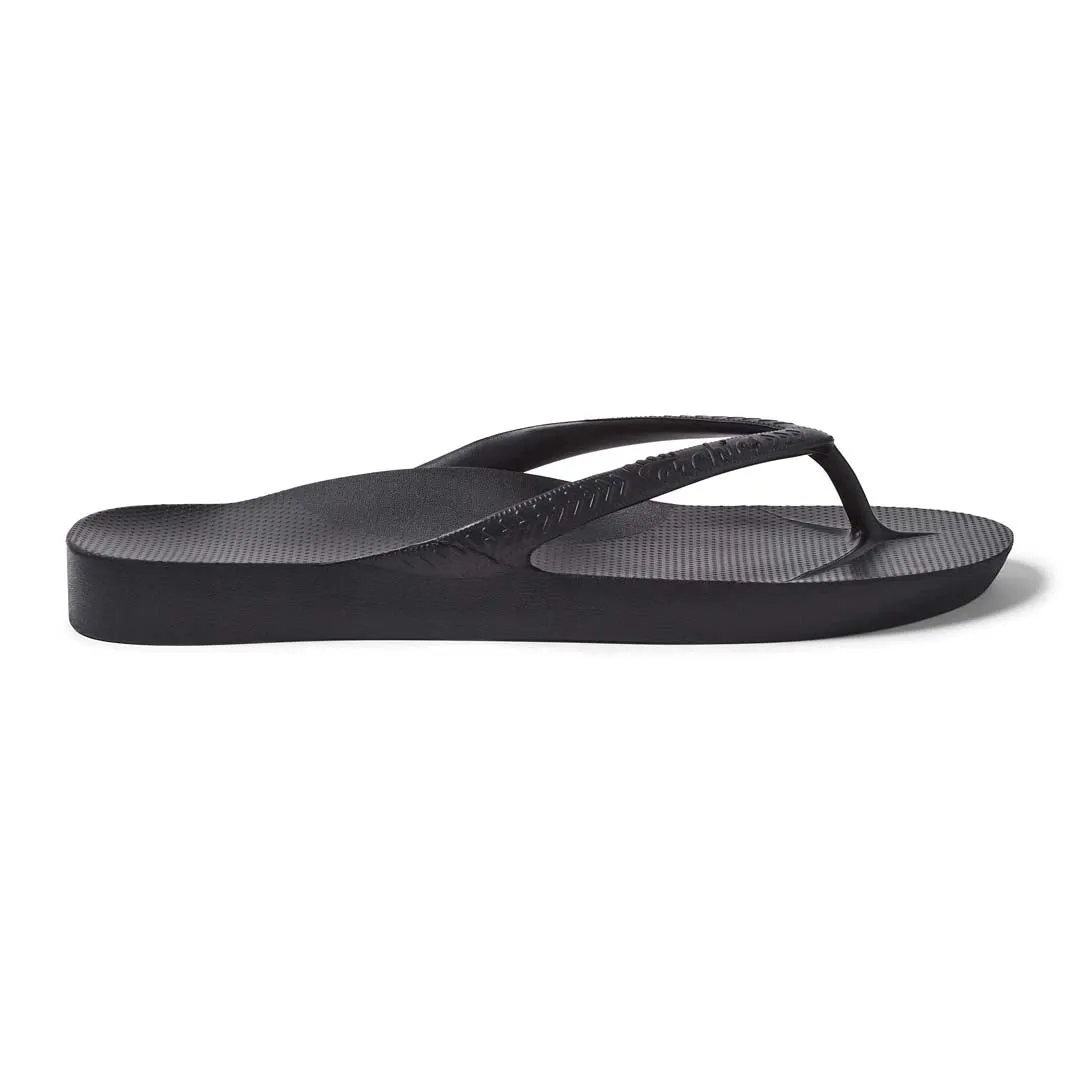 Arch Support Thongs - Classic - Black