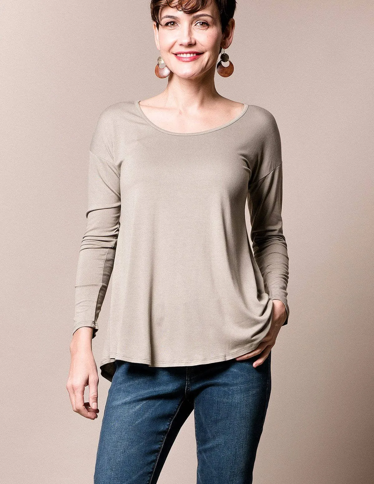 Ava Rayon A-Line Tee