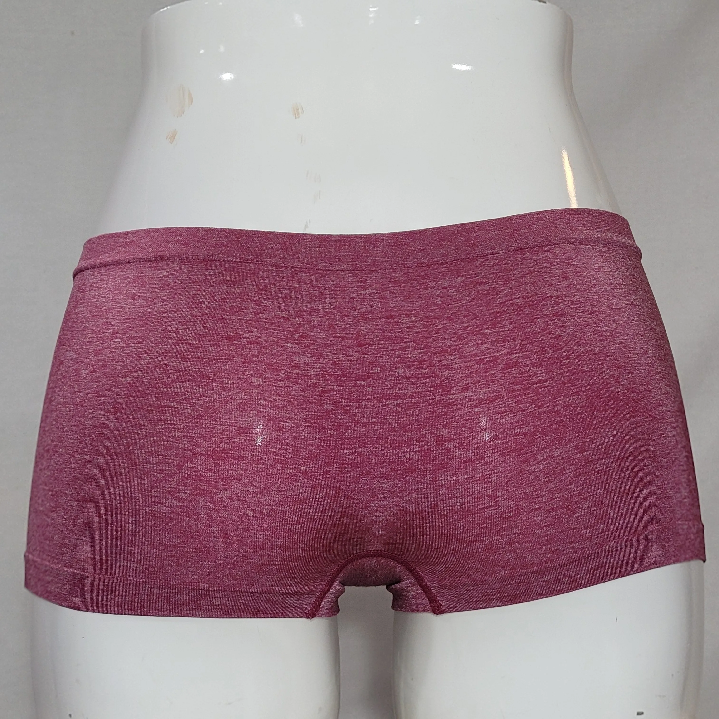 b. tempt'd 978355 b.splendid Seamless Boyshort MEDIUM Red Plum Heather NWT