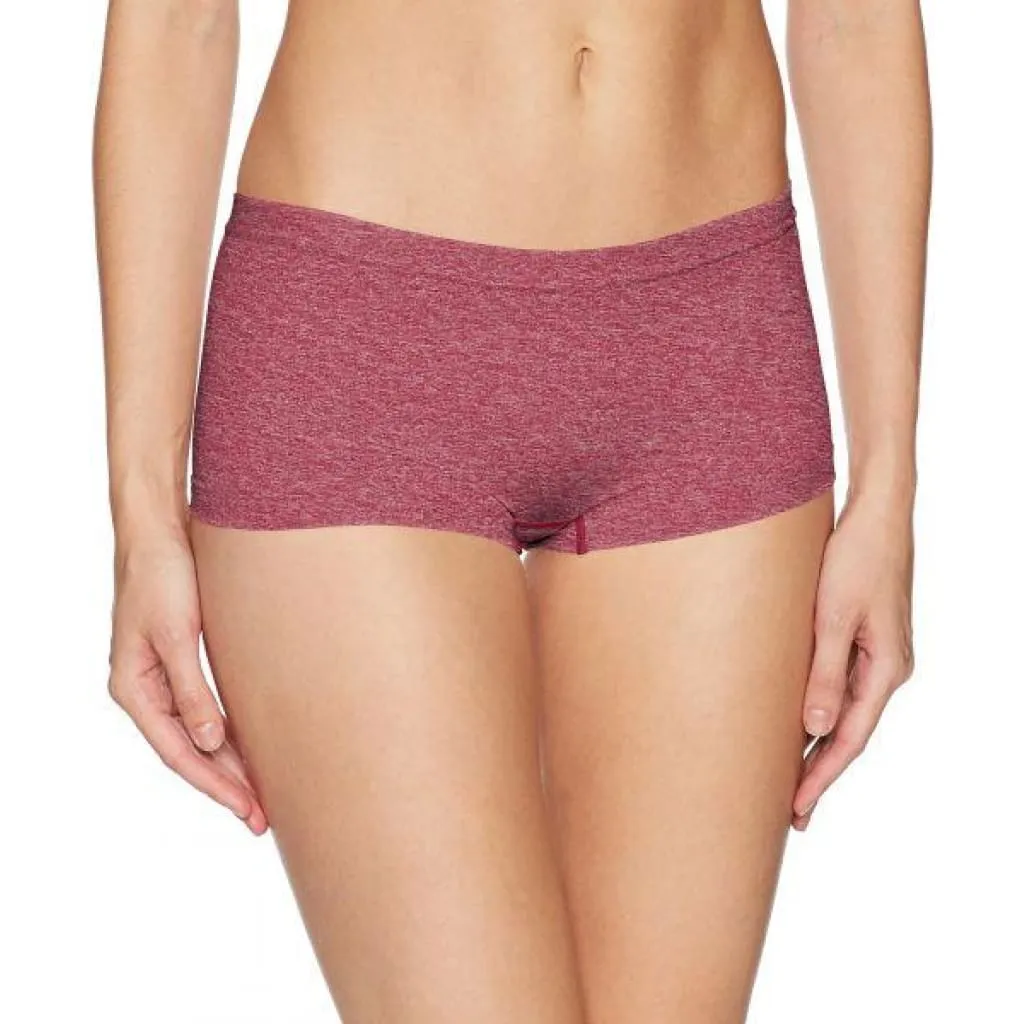 b. tempt'd 978355 b.splendid Seamless Boyshort MEDIUM Red Plum Heather NWT