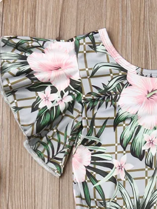 Baby Tropical Vibe Onesie and Skirt Set