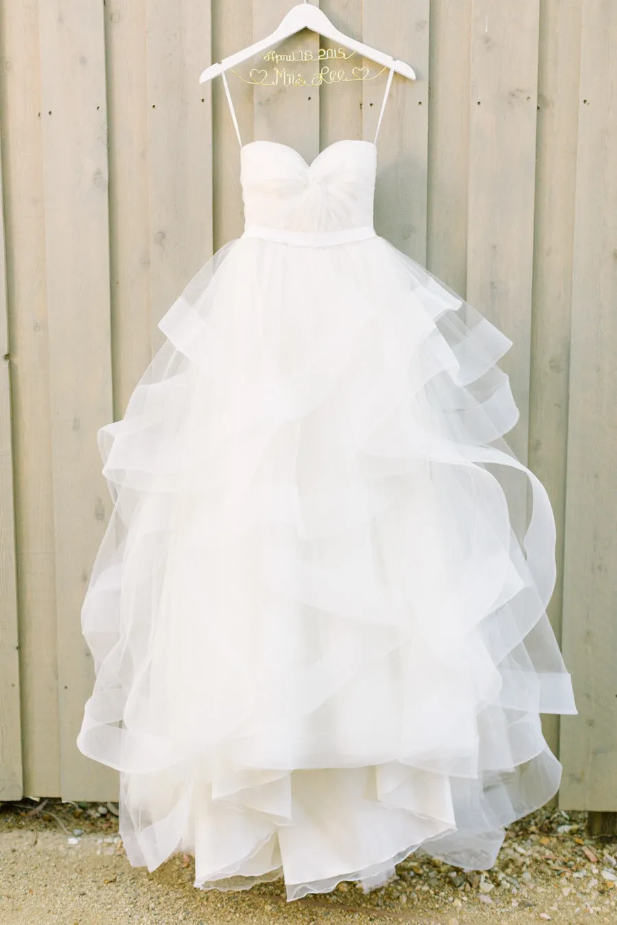 Ball Gown Ivory Wedding Dress Cheap Tulle African Wedding Dress #ER305