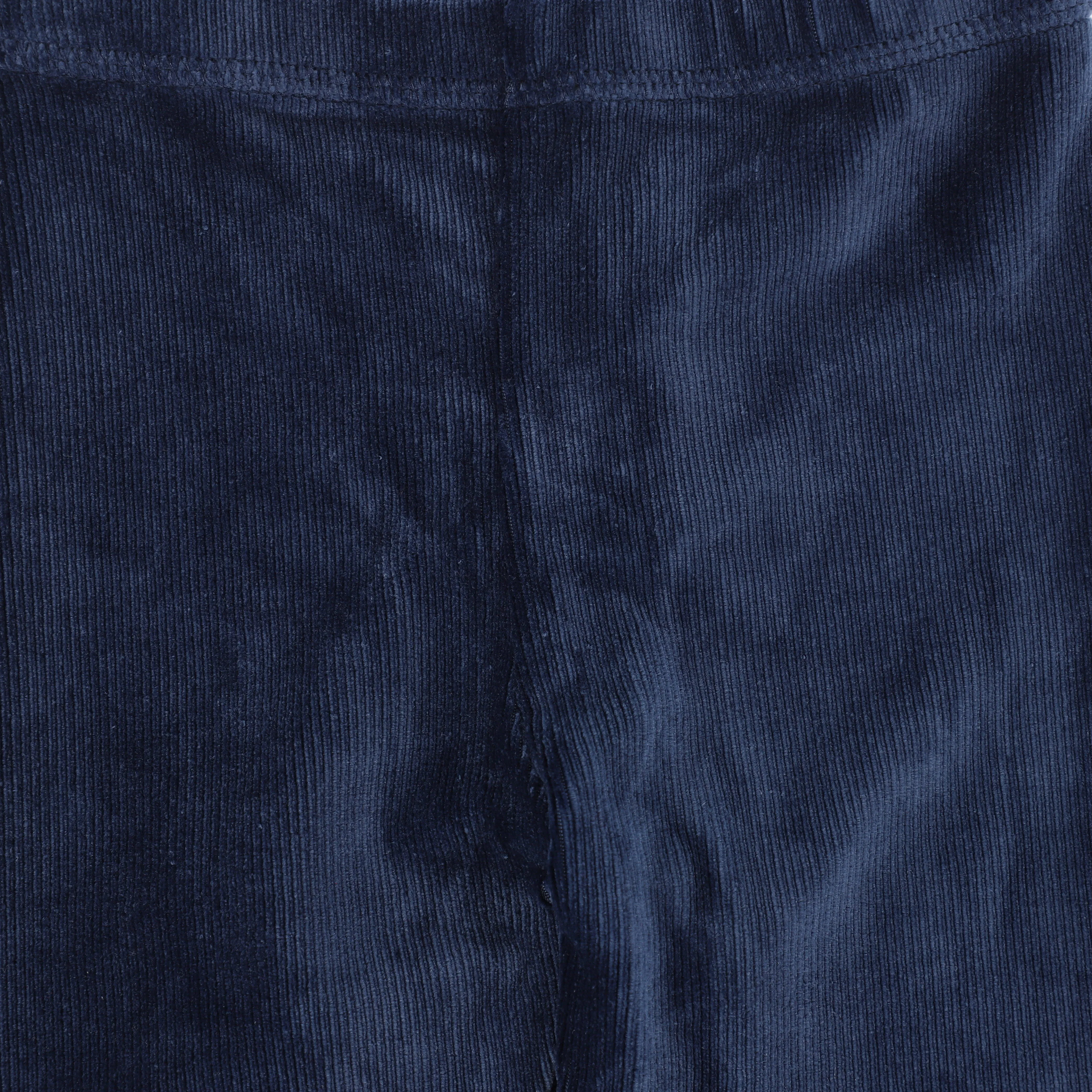 Bamboo Navy Velour Ribbed Pajama Set