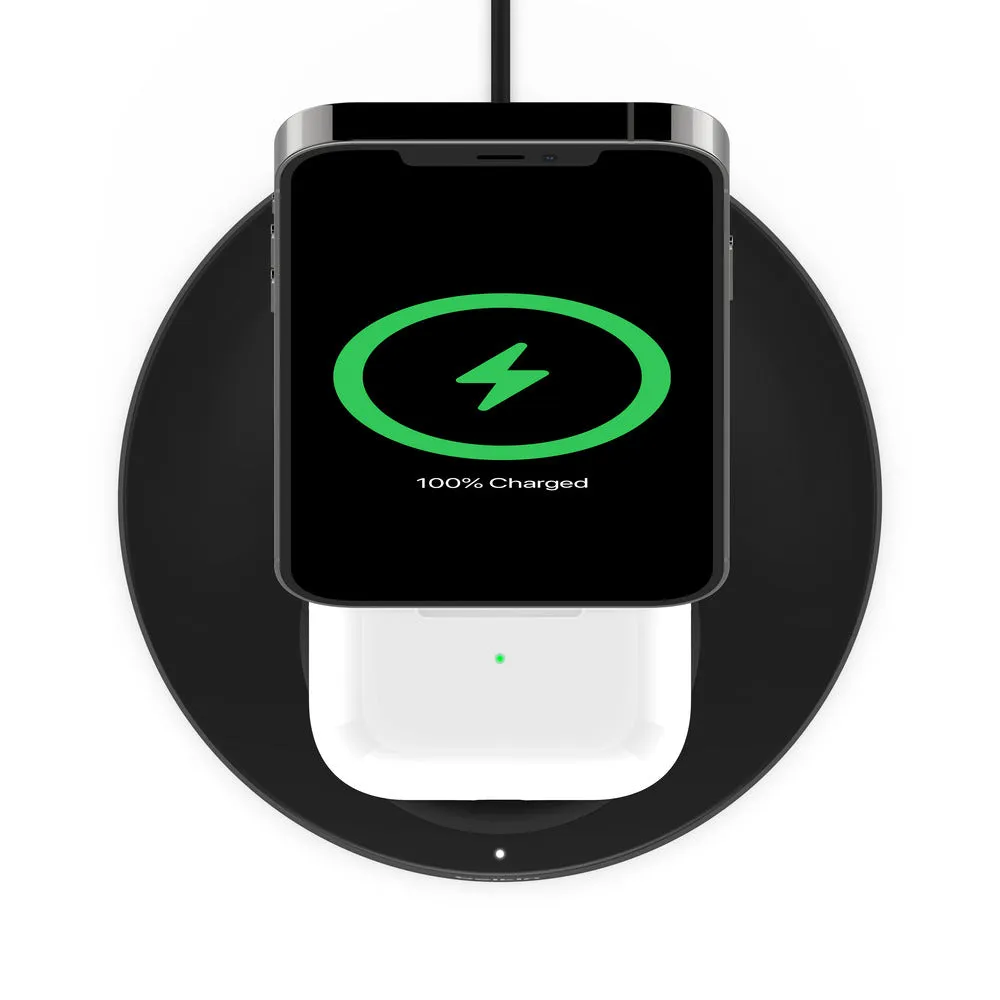 Belkin BOOSTCHARGE PRO 2-in-1 Wireless Charger Stand With MagSafe 15W-Black