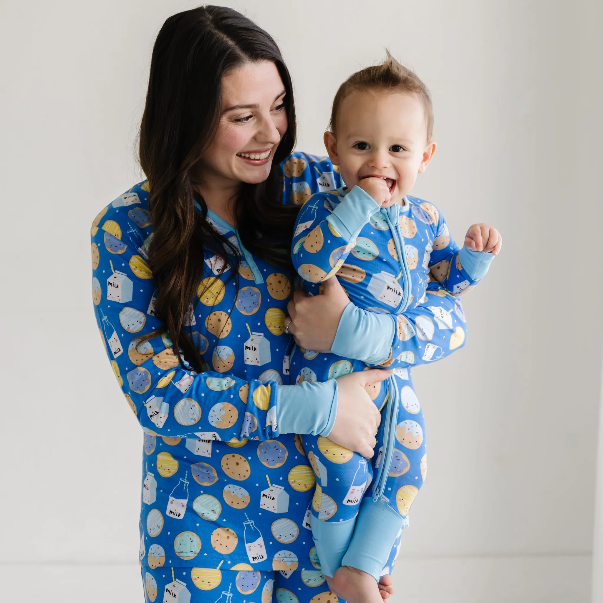 Blue Cookies & Milk Women's Pajama Top