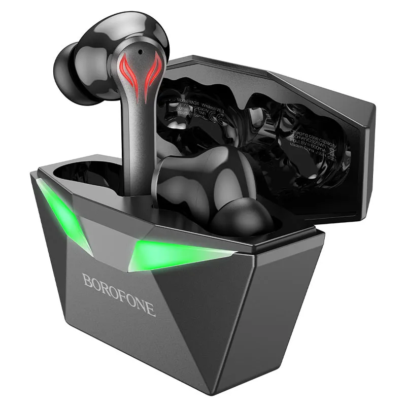 BoroFone BW24 Gaming Wireless BT Earbuds White/Black