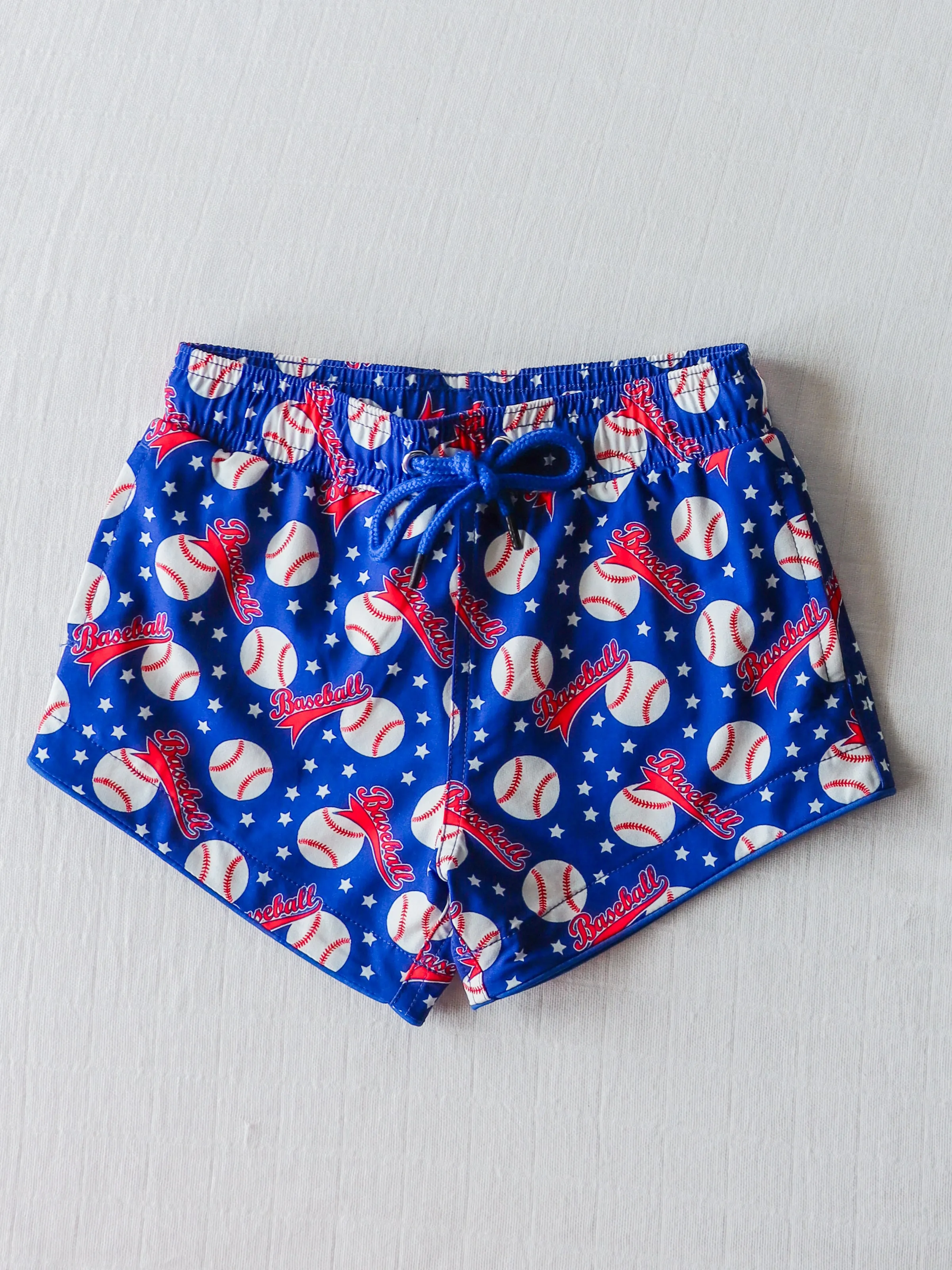 Boy's Swim Trunks - Baseball