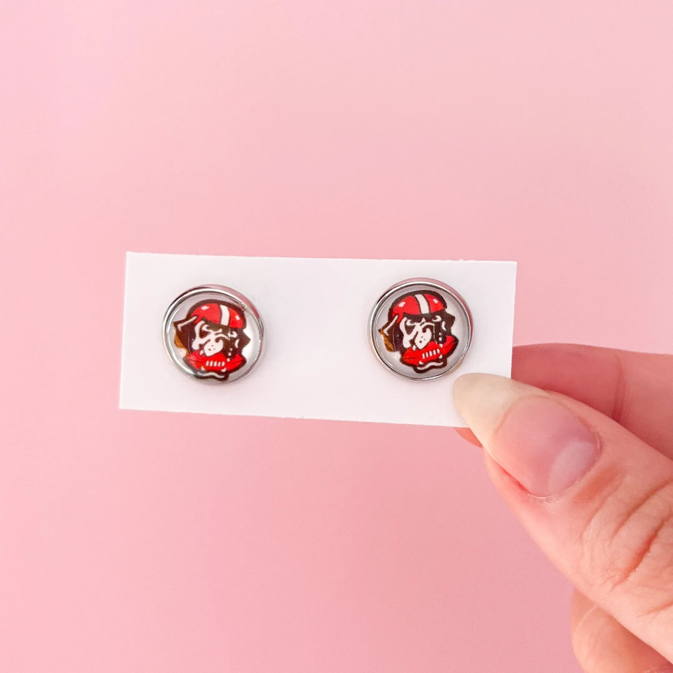 Browns Dawg Stud Earrings