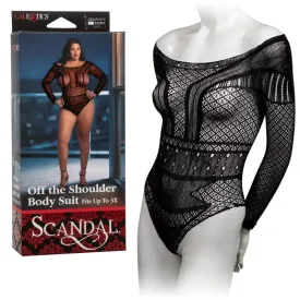 Calexotics Scandal Off the Shoulder Body Suit Plus Size