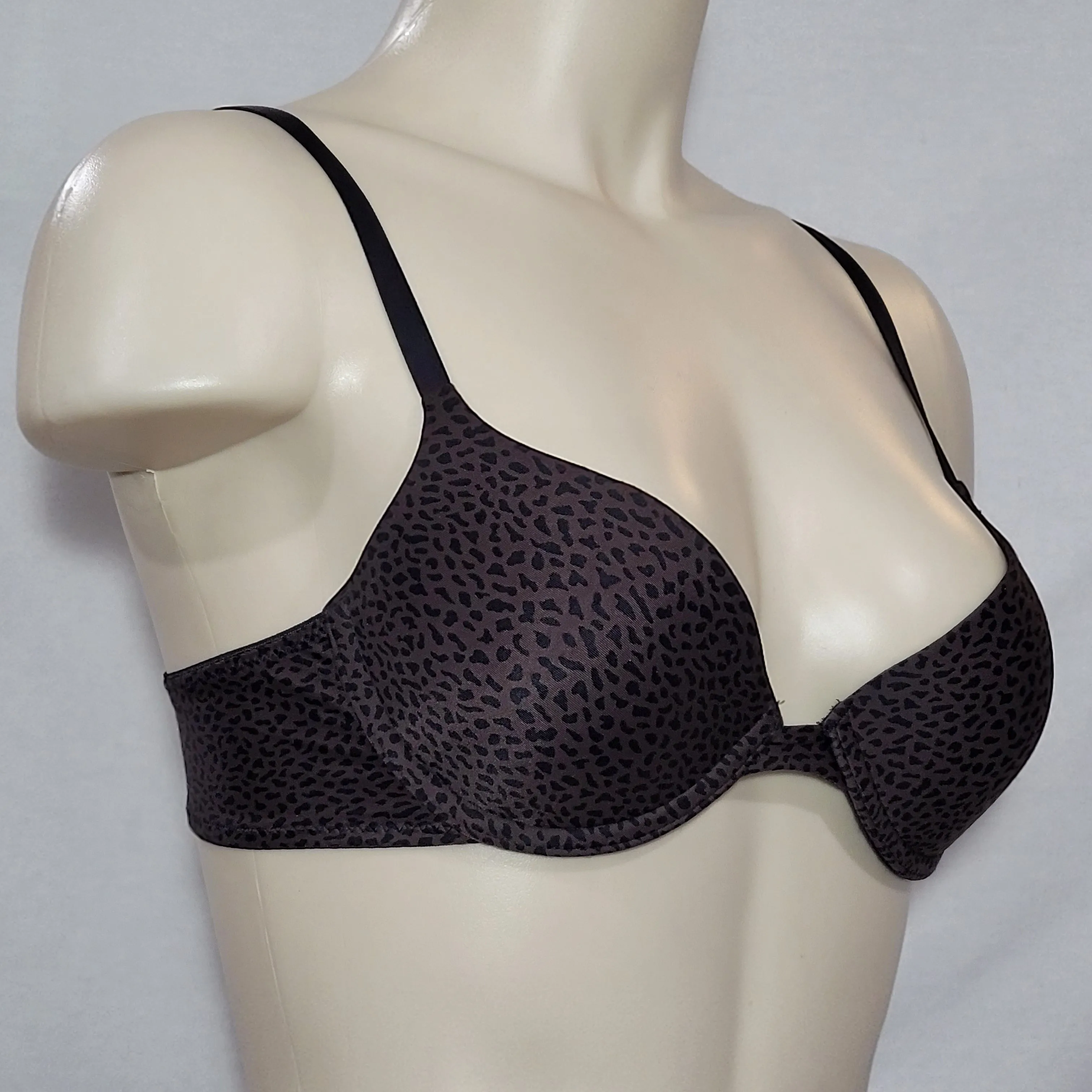 Calvin Klein F2711 Push Up Underwire Bra 34B Animal Print