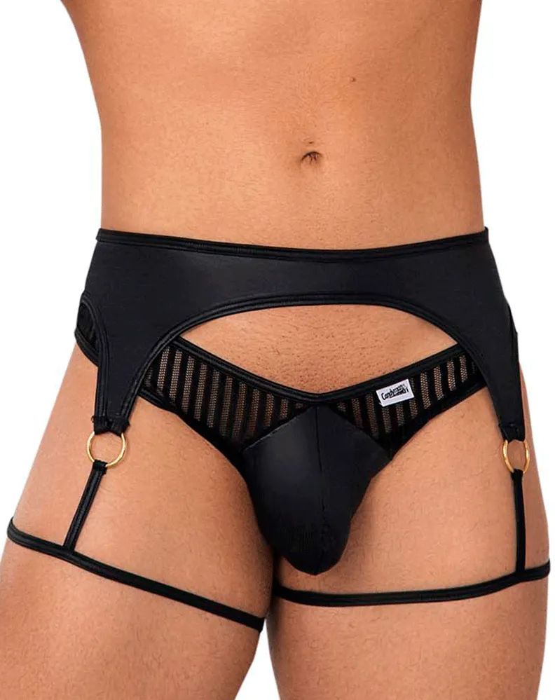 Candyman 99655 Garter Thongs Black