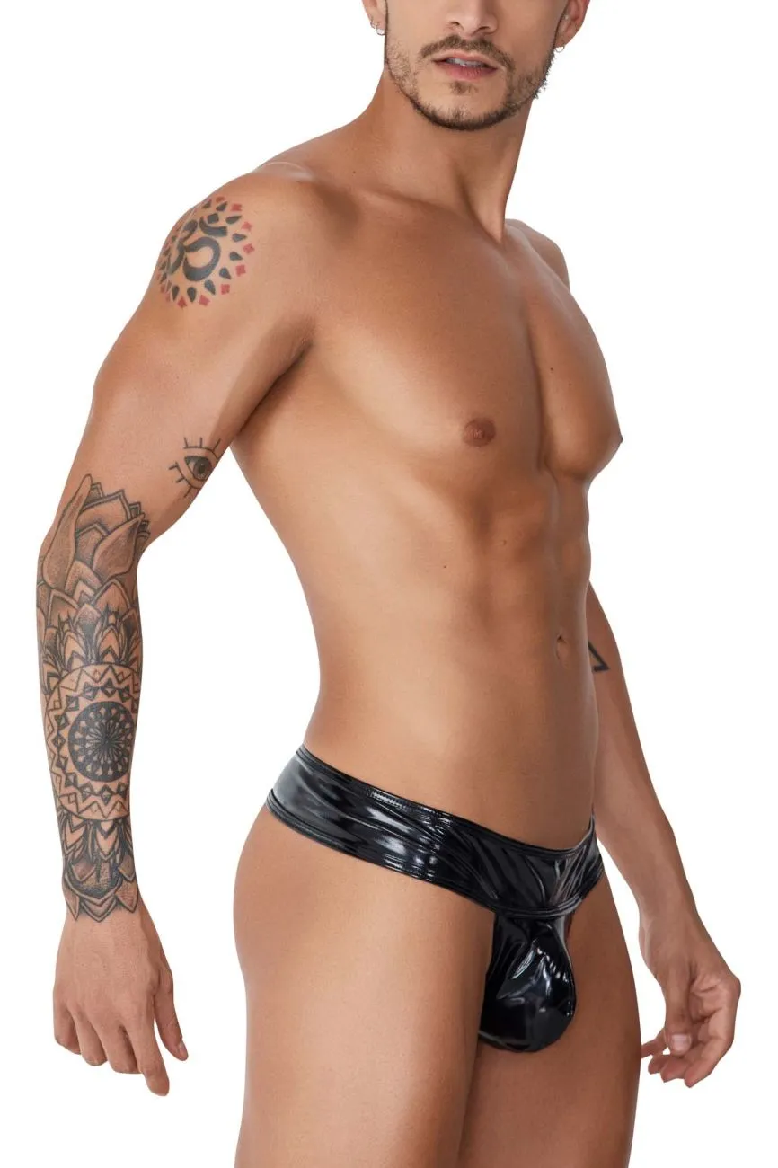 CandyMan 99742 Gloss Thongs Color Black