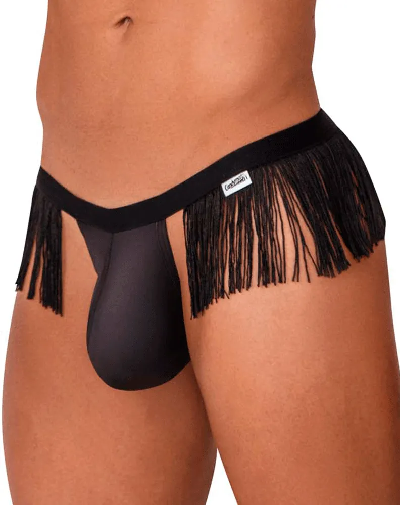 Candyman 99754 Fringe Thongs Black