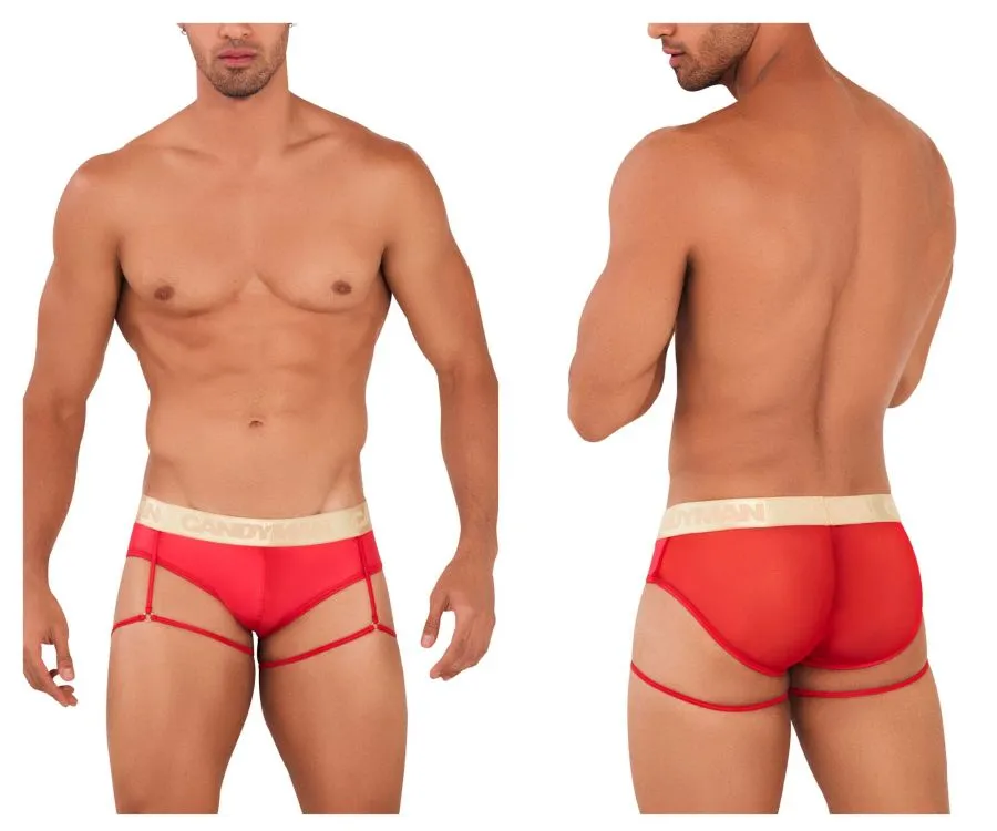 CandyMan Garter Mesh Briefs