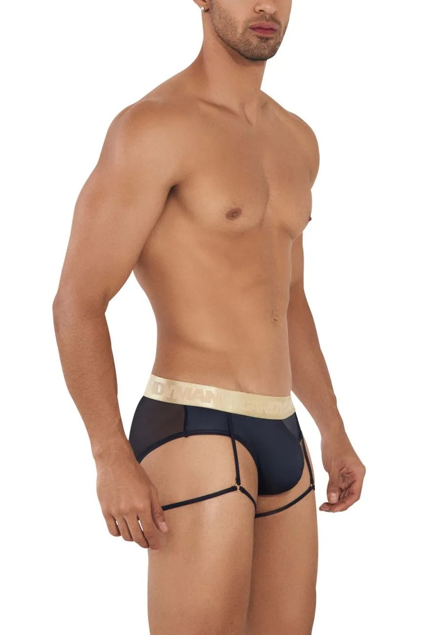 CandyMan Garter Mesh Briefs