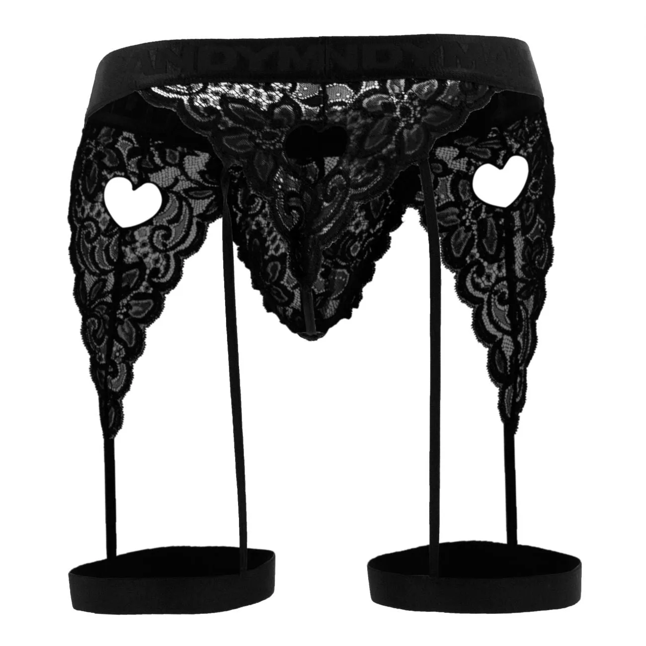 CandyMan Lace Garter Thongs