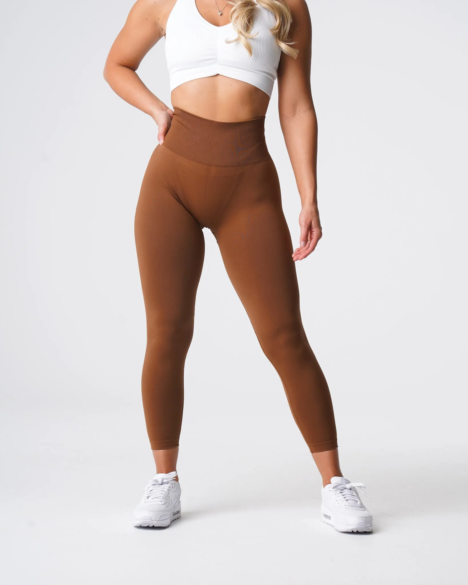 Caramel Solid Seamless Leggings