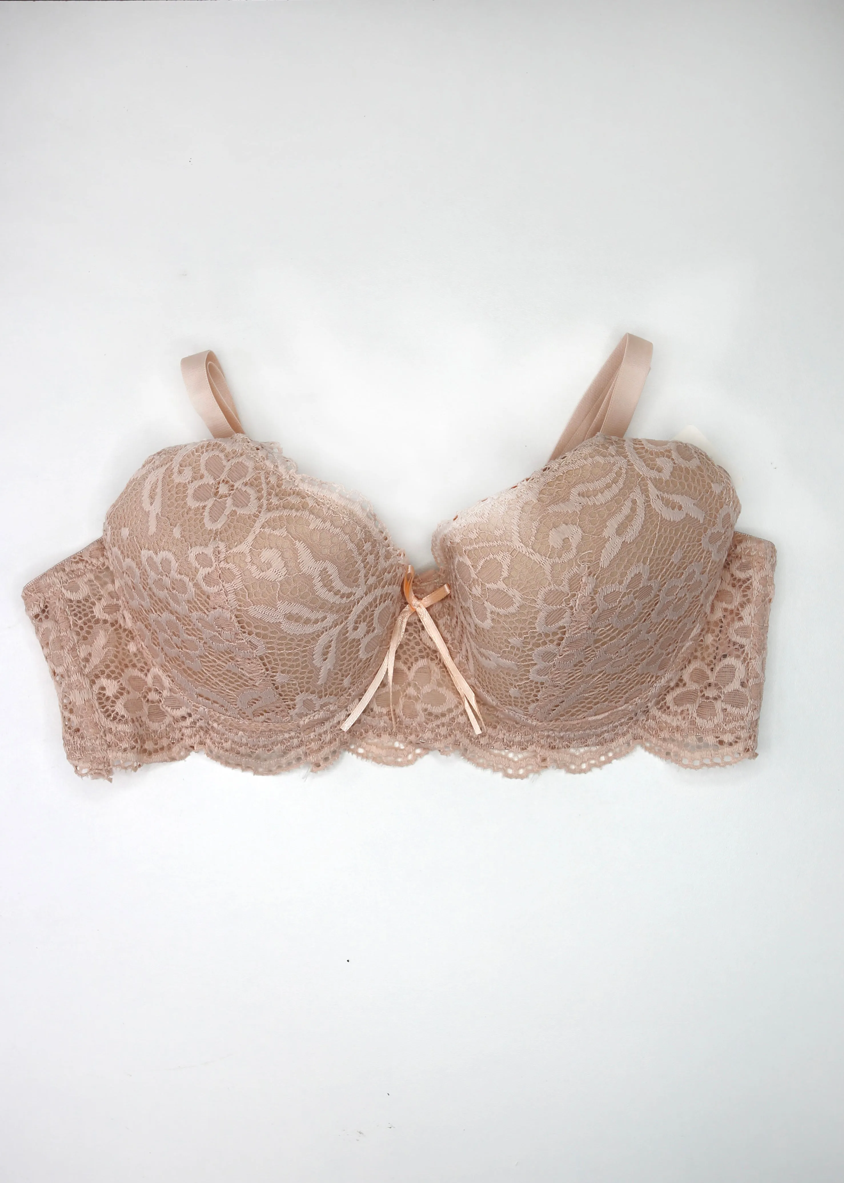 Celine Beige Lace Push Up Bra