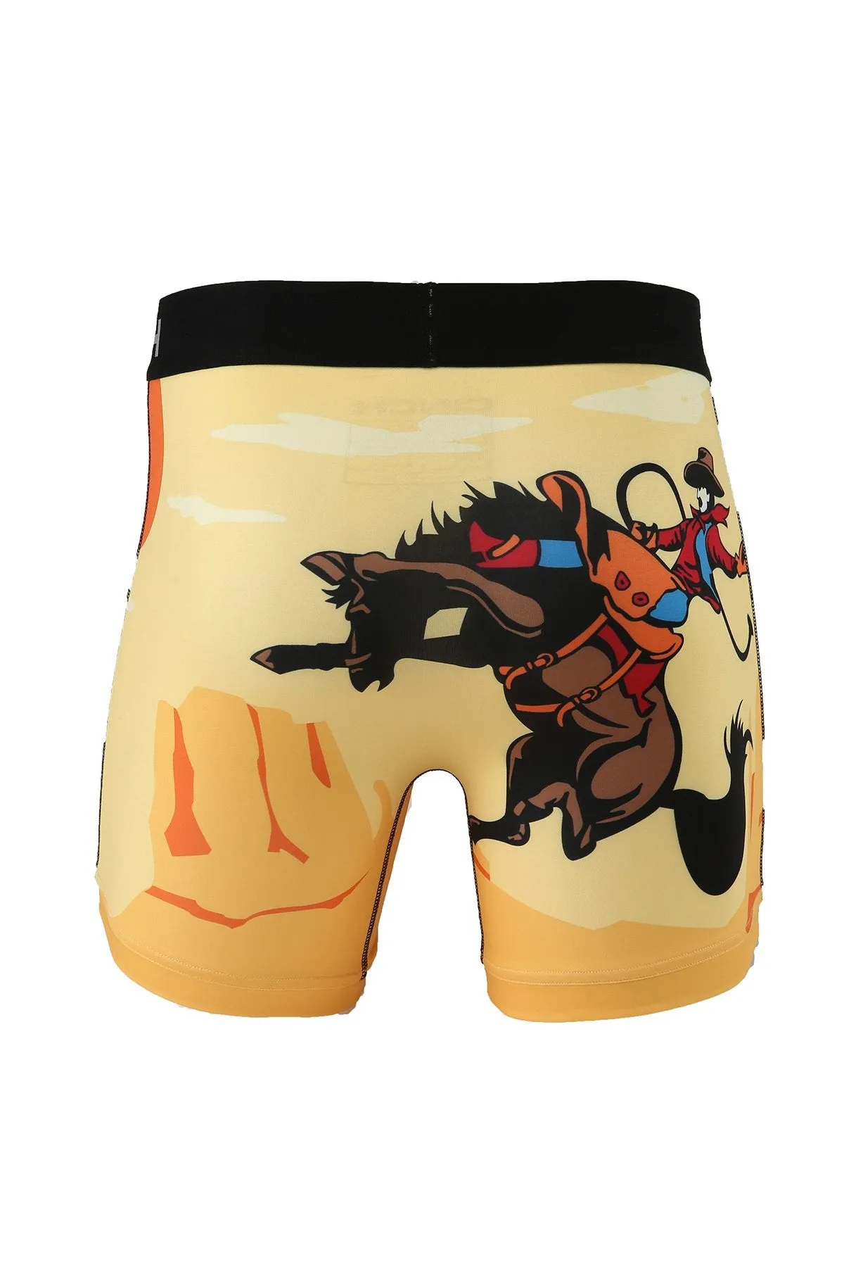 Cinch Mens Bucking Bronc Print 6" Boxer Briefs