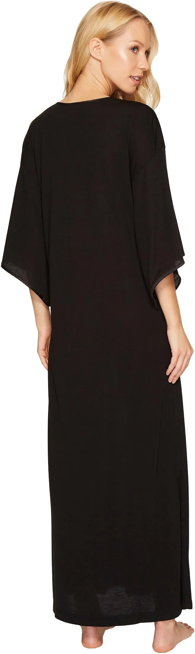 Congo kaftan N by Natori, black