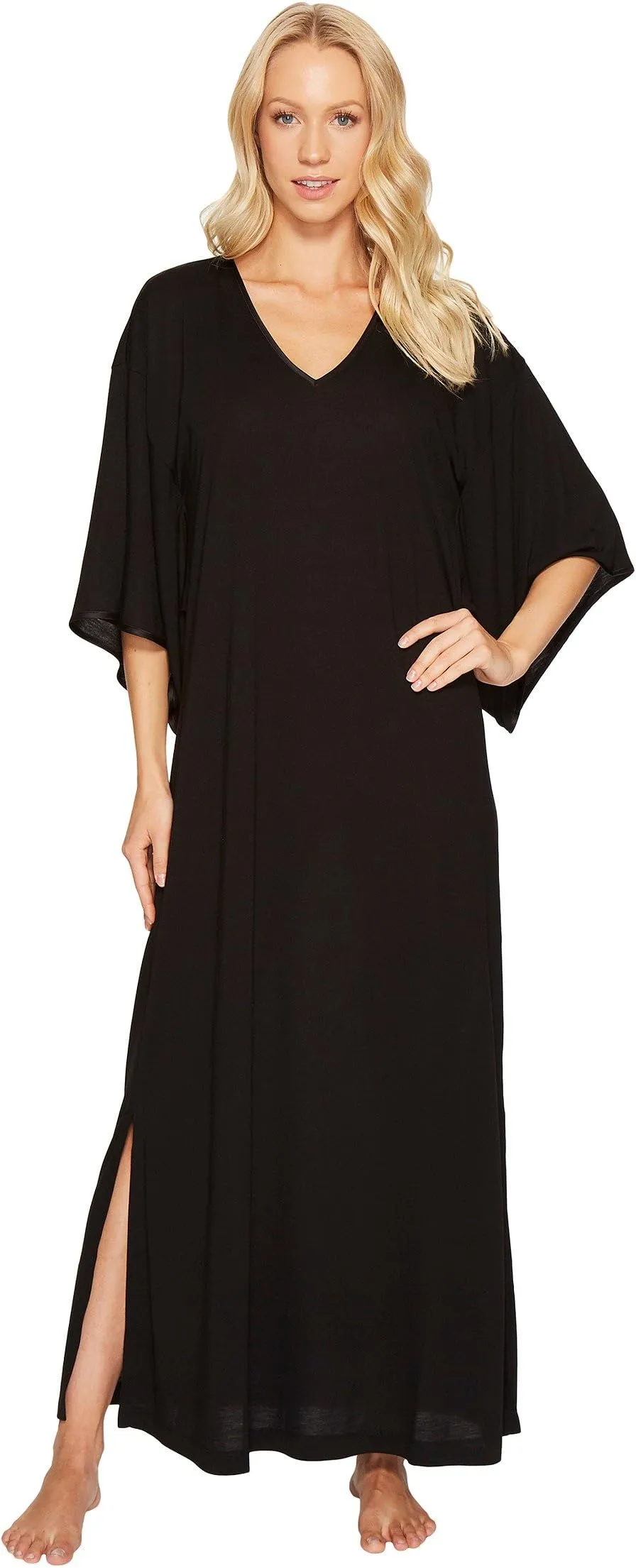 Congo kaftan N by Natori, black