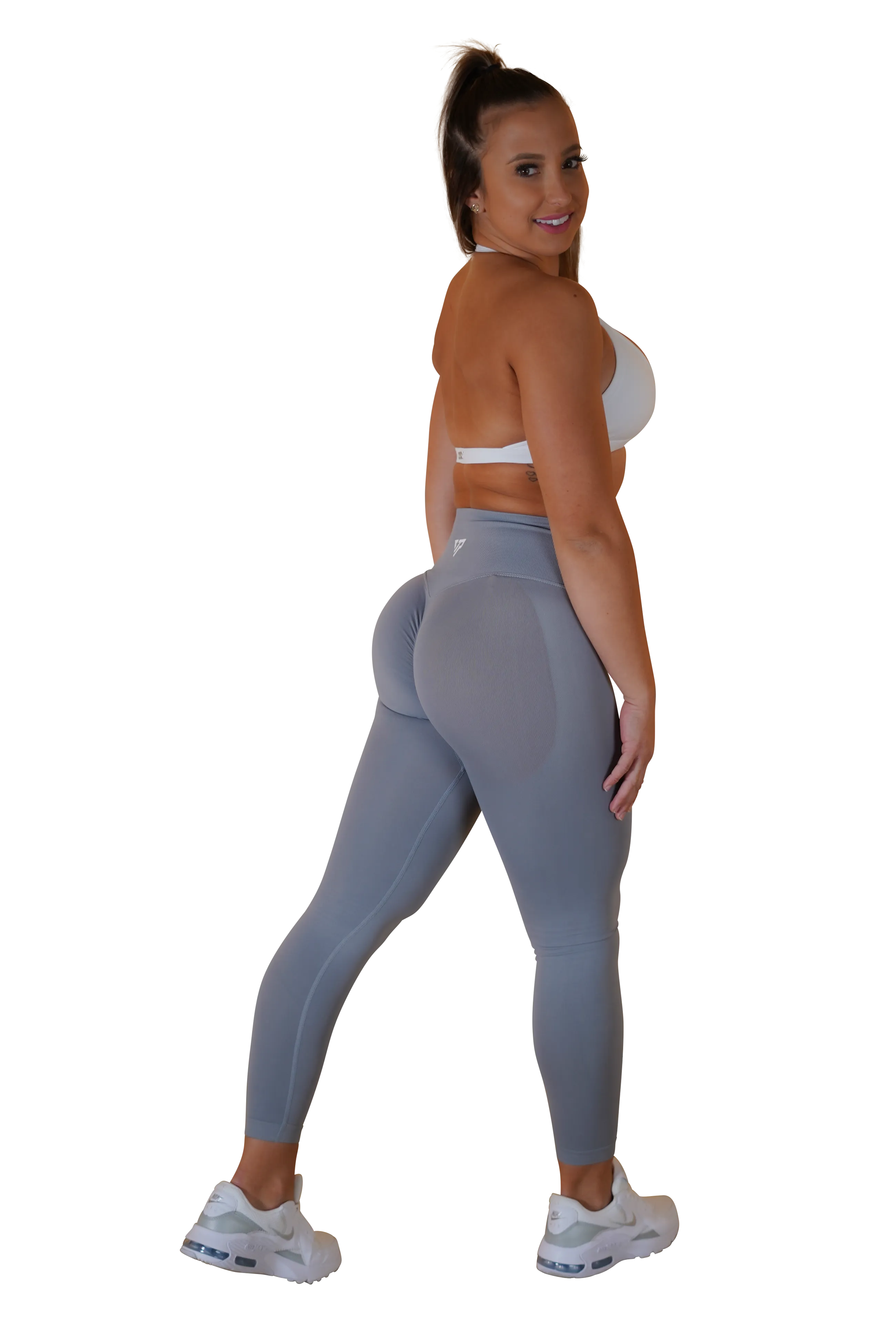 CORE SCRUNCH LEGGINGS - LIGHT GREY