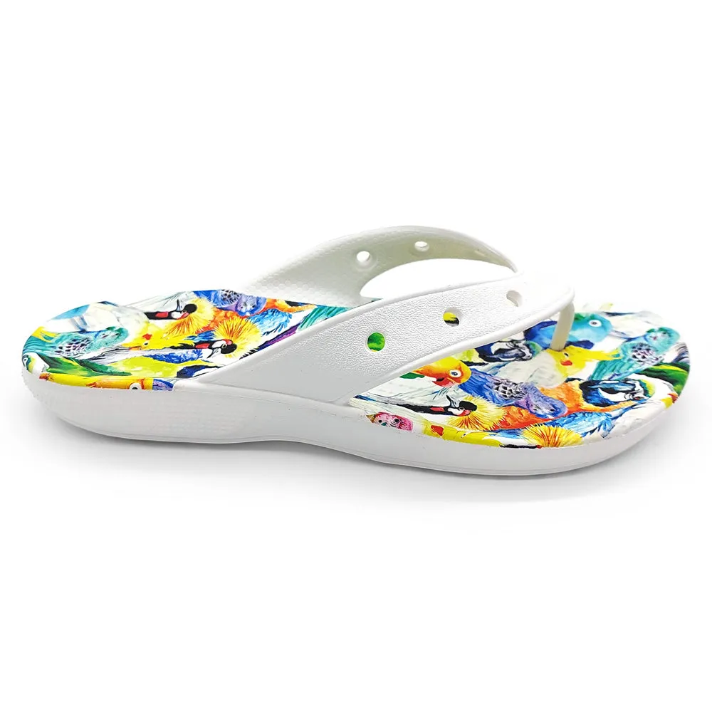 Crocs Unisex 208958-94S Classic Island Escape Flip White Multi