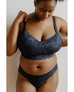 Curvy Sweetie Bralette - Navy Blue *FINAL SALE*