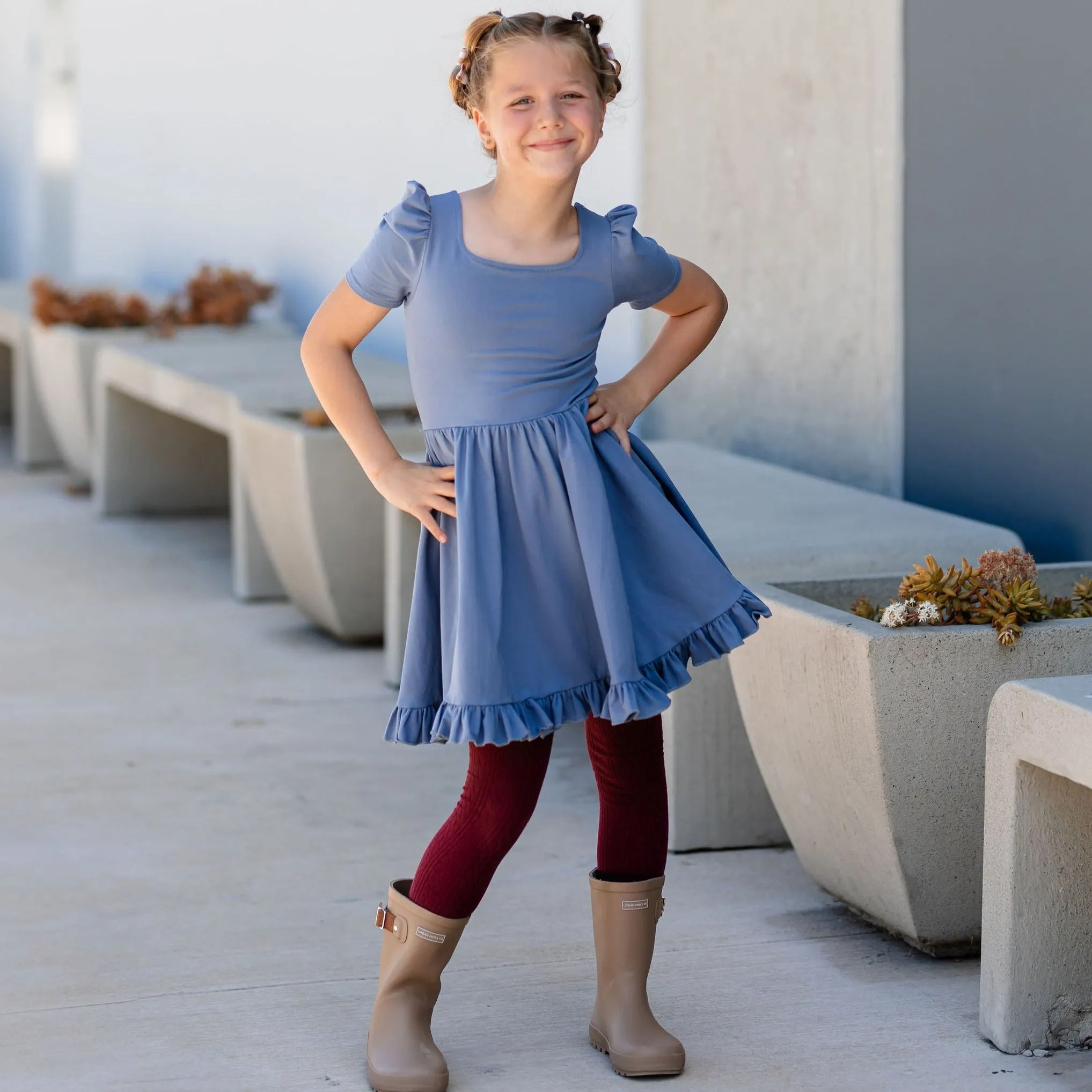 Denim Mod Twirl Dress