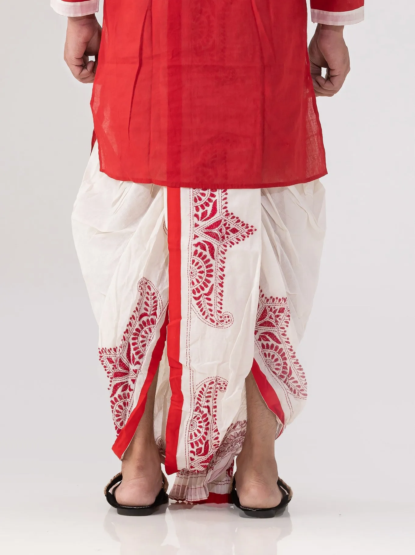 Designer Embroidery Dhoti- Ready to wear