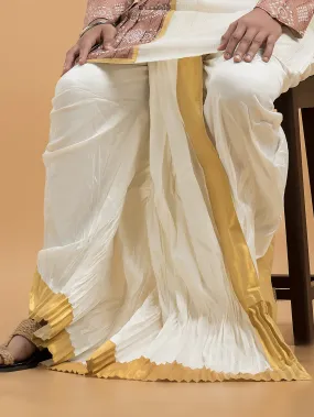 Designer Silk Dhoti- Ready to wear