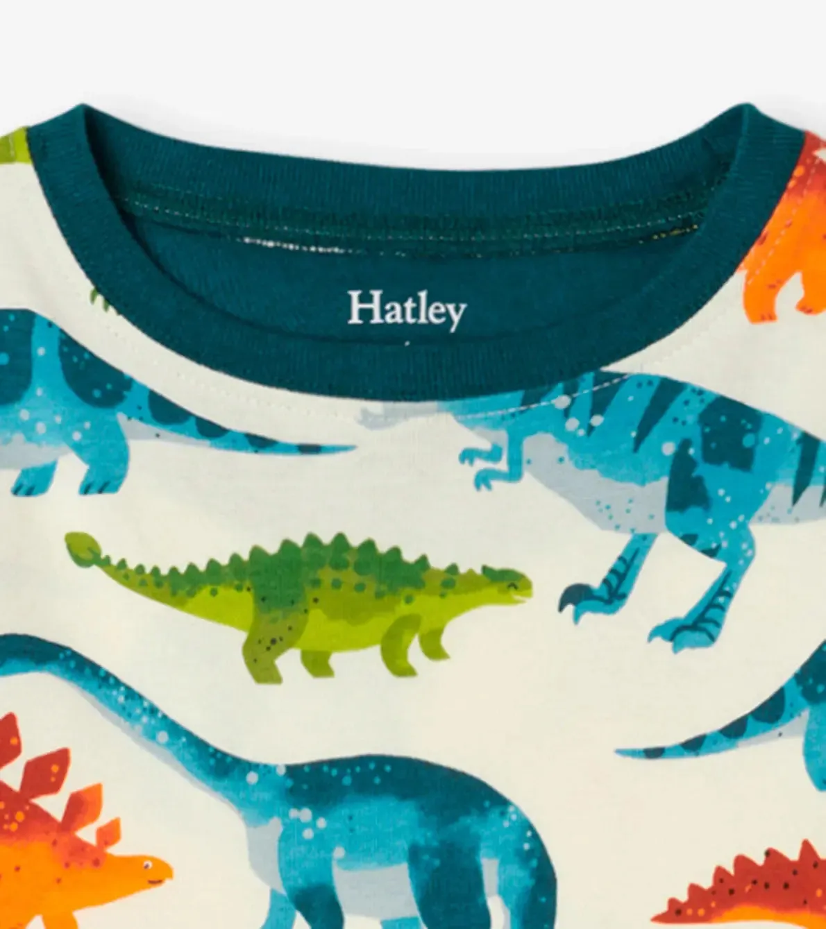 Dinosaur Park Organic Cotton Kids Boys Pajama Set | Hatley